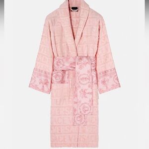 Versace pink bath robe